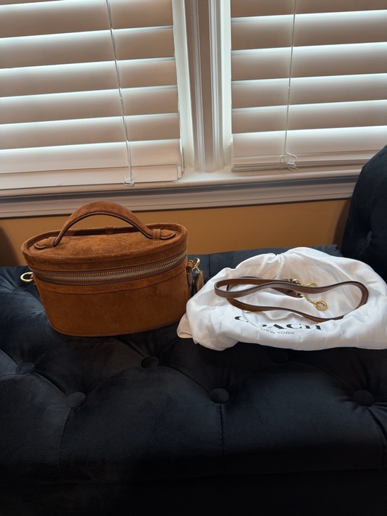 Coach Handbags - Coach Clay Suede Trail Bag